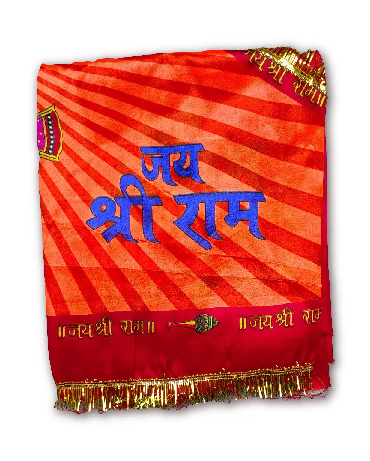 Flag of Hanuman Ji folded devotional temple flag