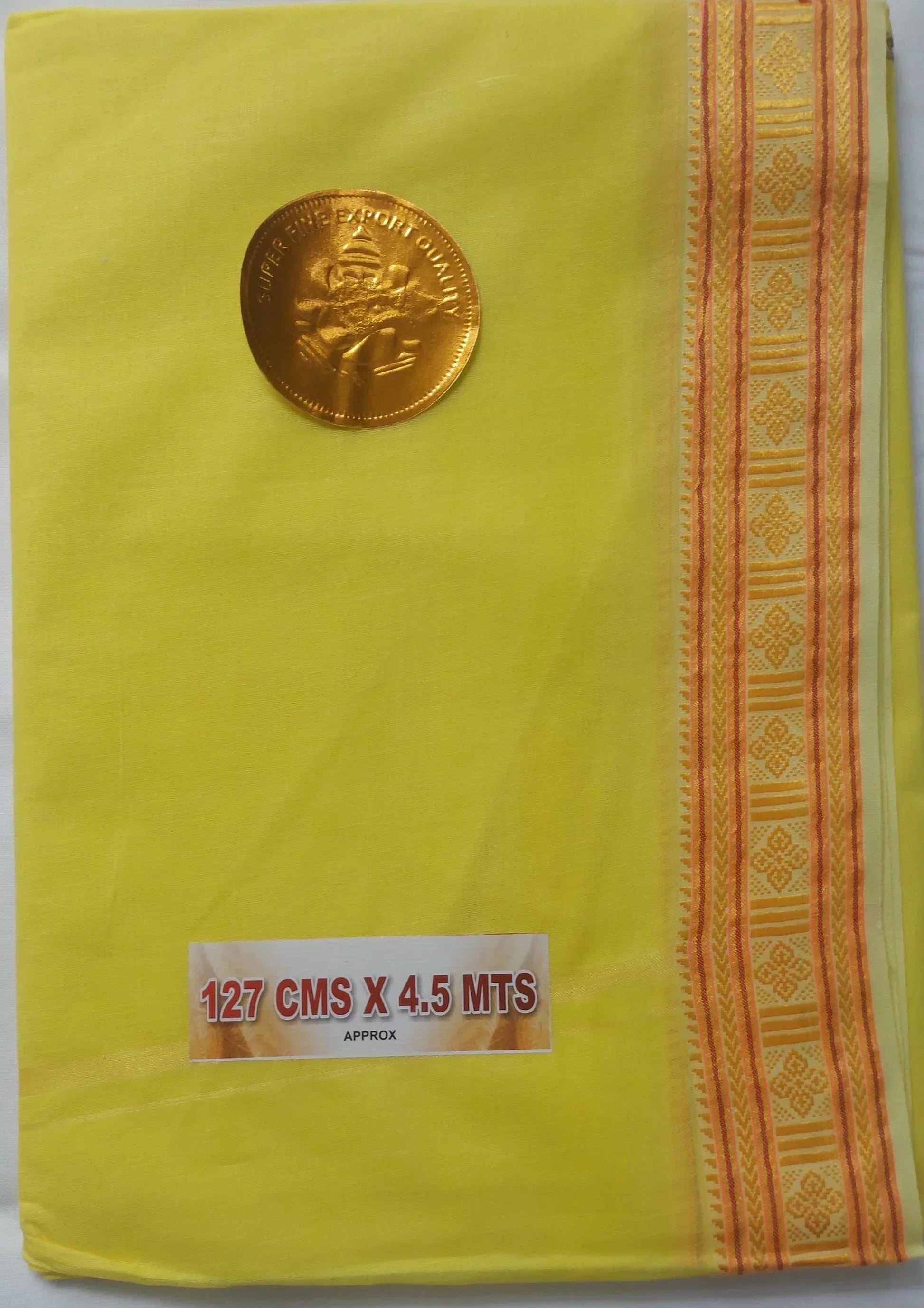 Cotton Dhoti - Traditional Men’s Wear | 4.5 meters - Dharmkshetra | धर्मक्षेत्र