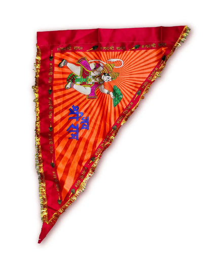 Flag of Hanuman Ji folded devotional temple flag