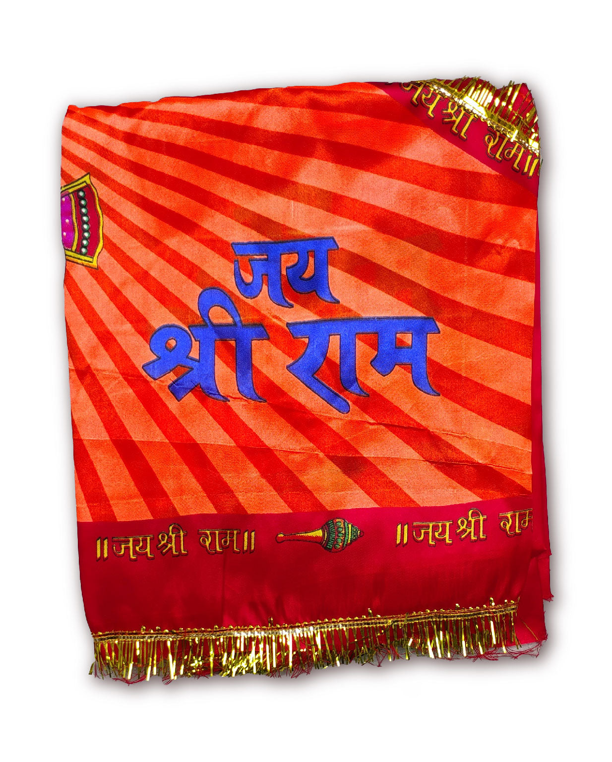 Flag of Hanuman Ji folded devotional temple flag