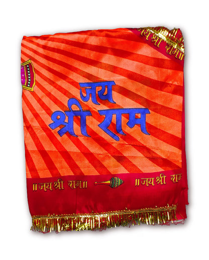 Flag of Hanuman Ji folded devotional temple flag