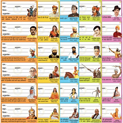 Hindi Name Slips | Pack of 100 Slips for School Use