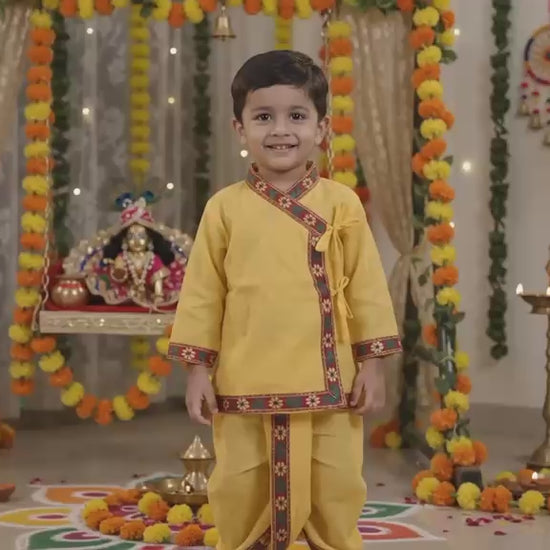 Krishna Angrakha-Dhoti for Kids