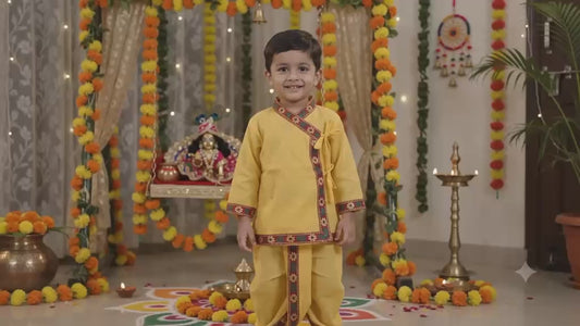 Krishna Angrakha-Dhoti for Kids